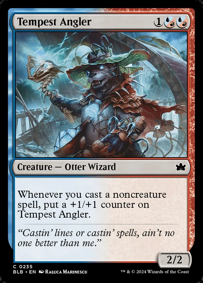 2024 Bloomburrow Tempest Angler #235 common card image