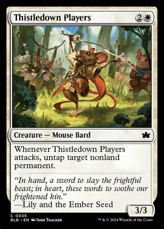 2024 Bloomburrow Thistledown Players [Foil] common #35 common card image