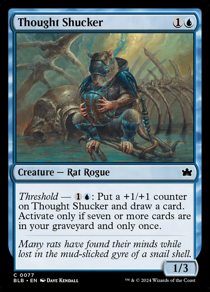 2024 Bloomburrow Thought Shucker common #77 common card image