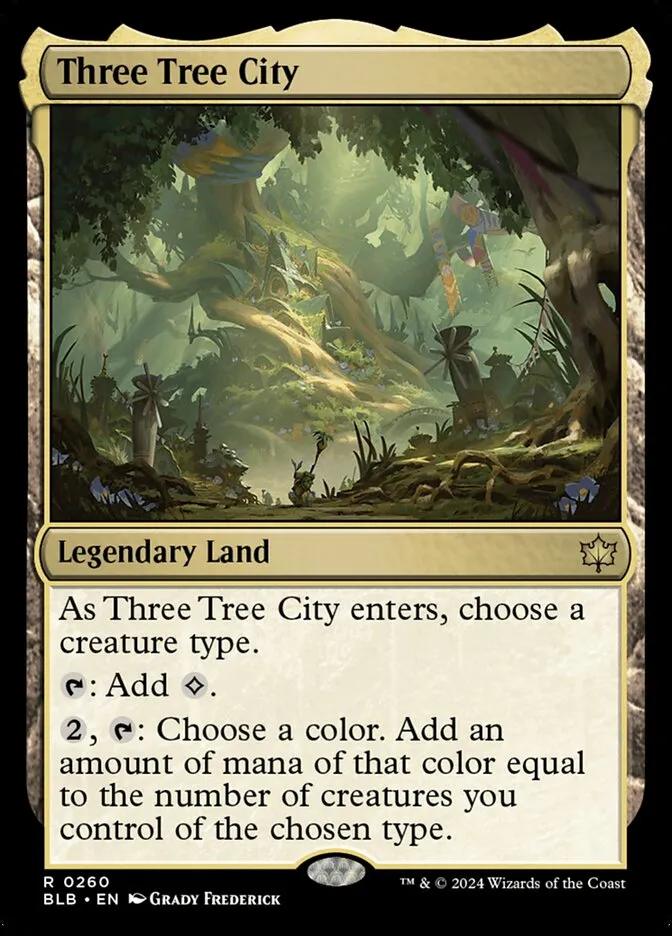 2024 Bloomburrow Three Tree City [Foil] rare #260 rare card image
