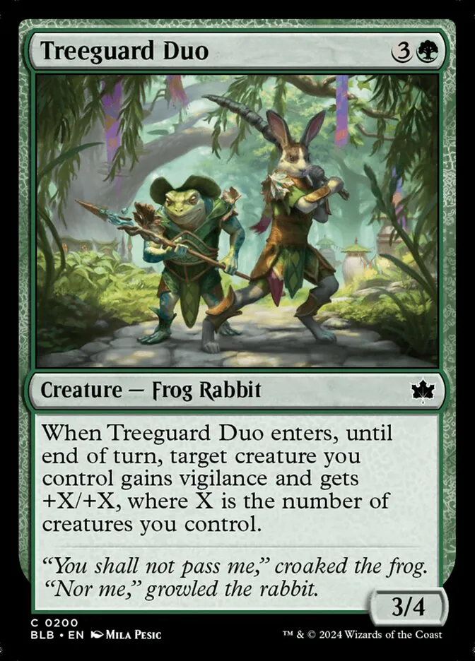 2024 Bloomburrow Treeguard Duo #200 common card image