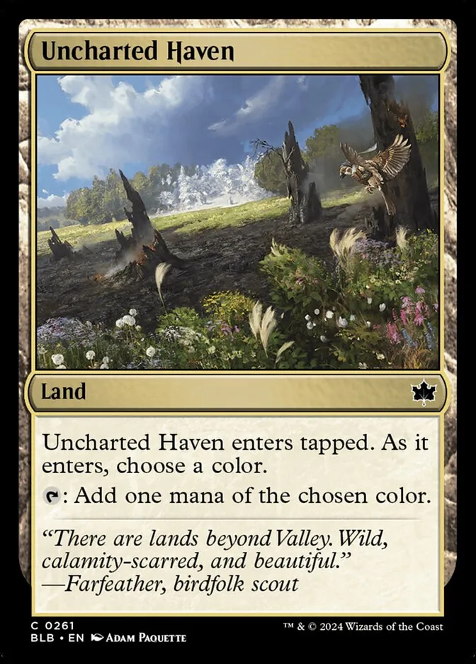 2024 Bloomburrow Uncharted Haven common #261 common card image