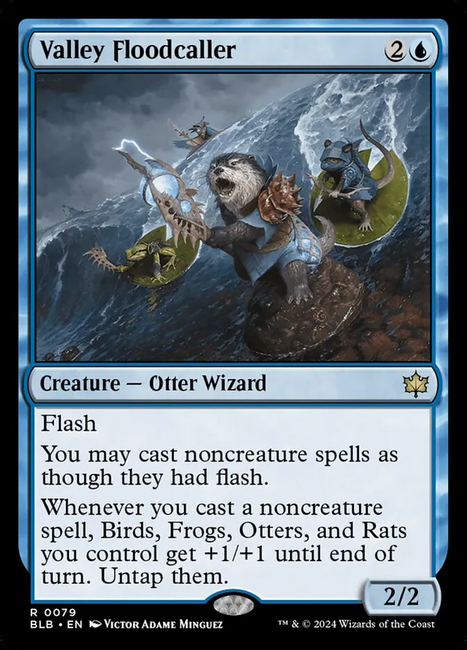 2024 Bloomburrow Valley Floodcaller [Foil] rare #79 rare card image