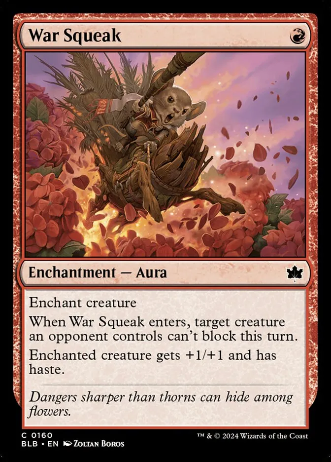 2024 Bloomburrow War Squeak common #160 common card image
