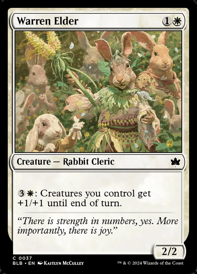 2024 Bloomburrow Warren Elder common #37 common card image