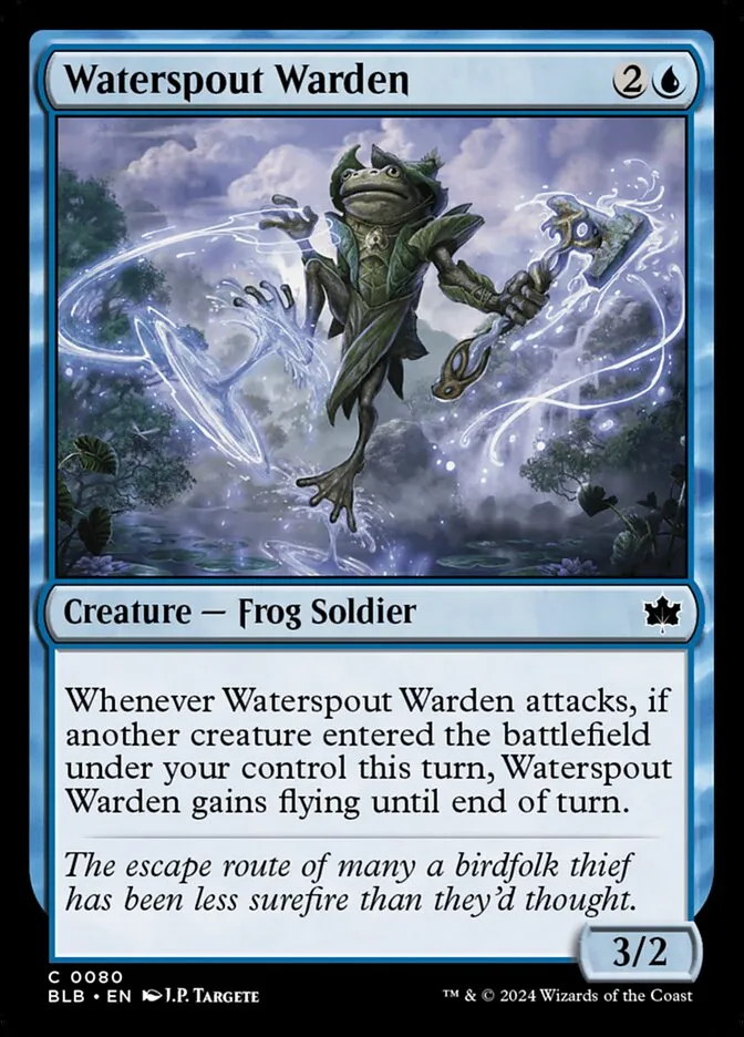 2024 Bloomburrow Waterspout Warden [Foil] common #80 common card image