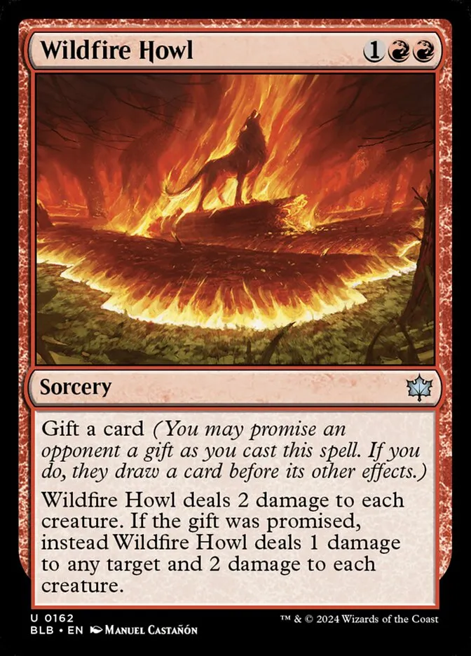 2024 Bloomburrow Wildfire Howl #162 uncommon card image