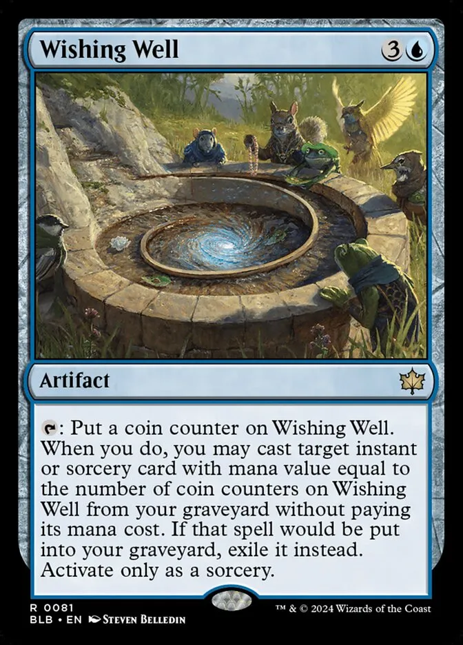 2024 Bloomburrow Wishing Well #81 rare card image