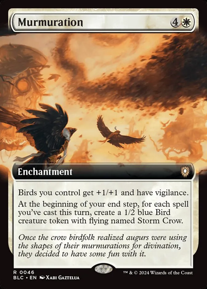 2024 Bloomburrow Commander Murmuration rare #46 rare card image