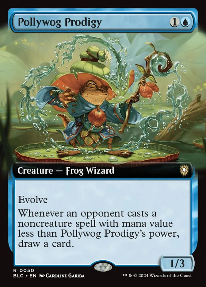 2024 Bloomburrow Commander Pollywog Prodigy rare #50 rare card image