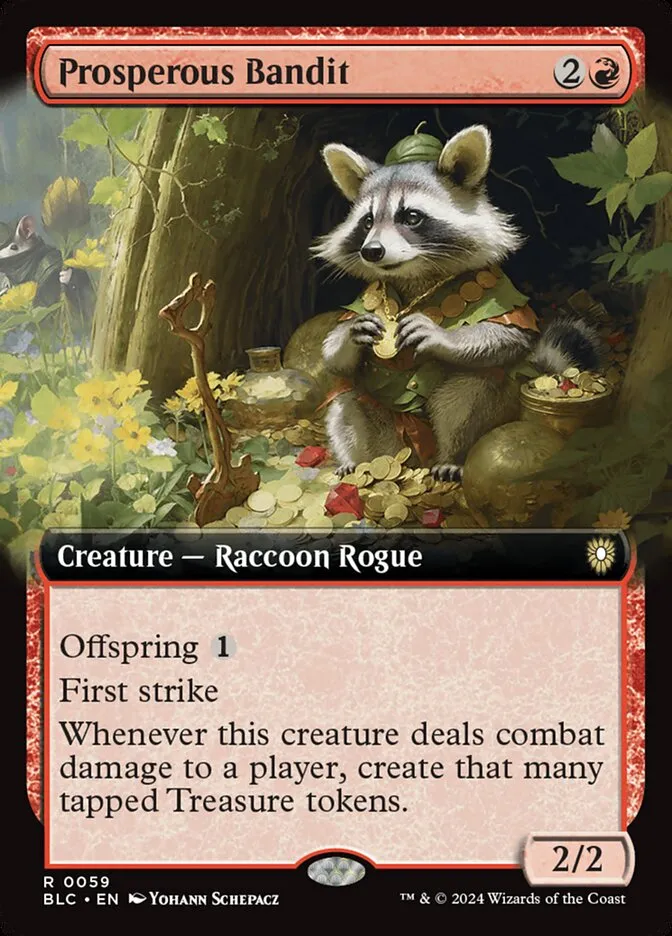 2024 Bloomburrow Commander Prosperous Bandit rare #59 rare card image
