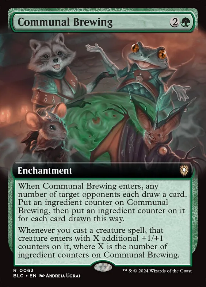 2024 Bloomburrow Commander Communal Brewing rare #63 rare card image