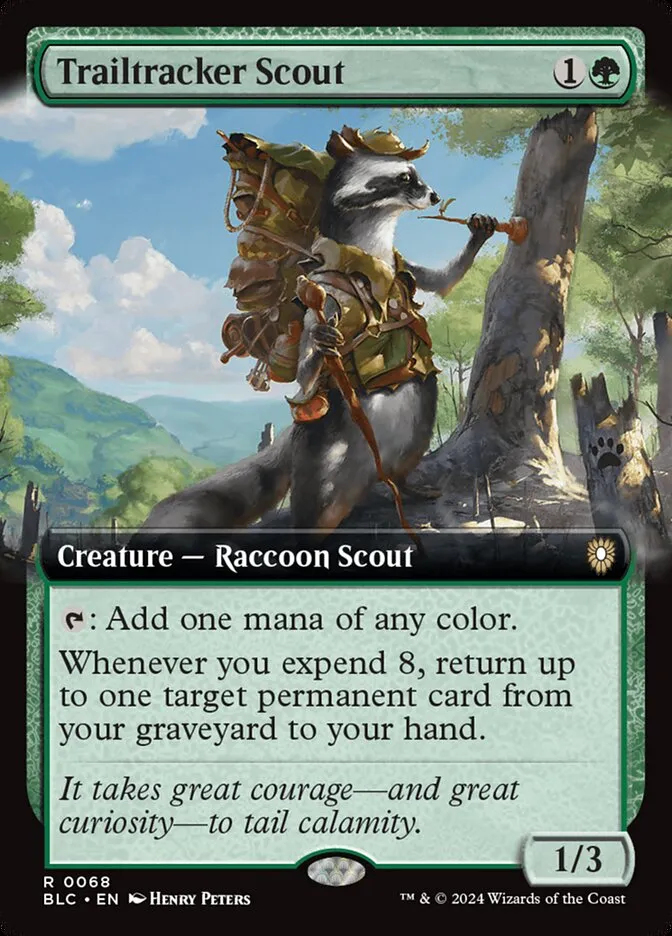 2024 Bloomburrow Commander Trailtracker Scout rare #68 rare card image