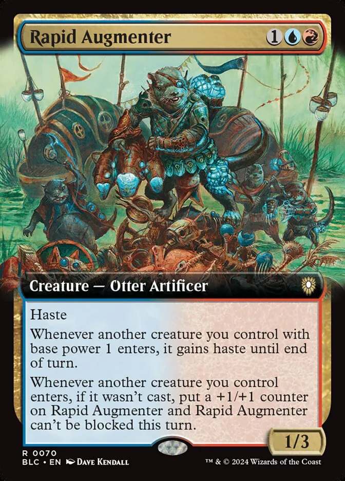 2024 Bloomburrow Commander Rapid Augmenter rare #70 rare card image