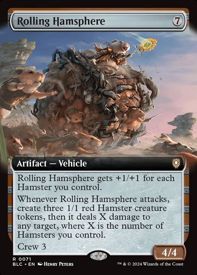 2024 Bloomburrow Commander Rolling Hamsphere rare #71 rare card image