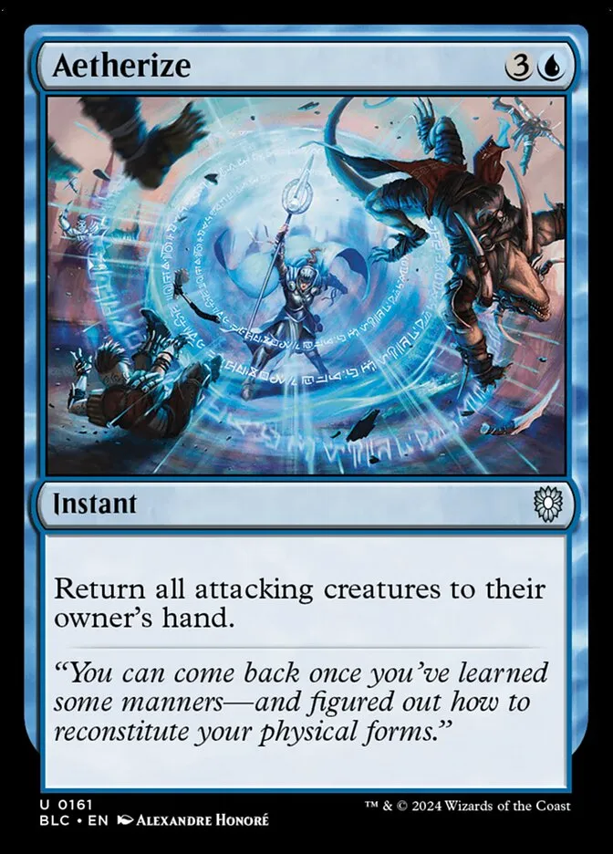 2024 Bloomburrow Commander Aetherize uncommon #161 uncommon card image