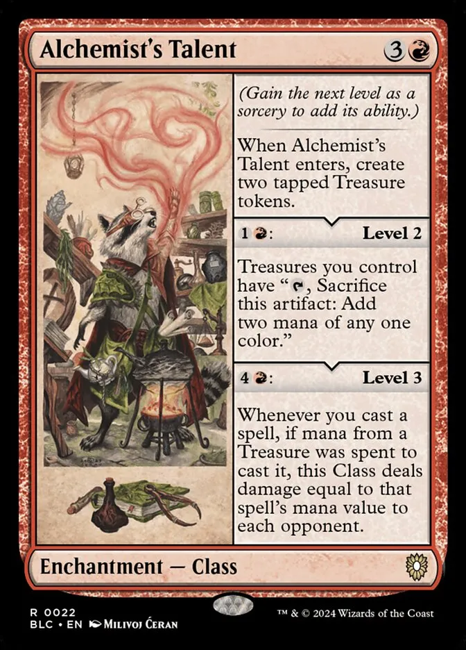 2024 Bloomburrow Commander Alchemist's Talent rare #22 rare card image