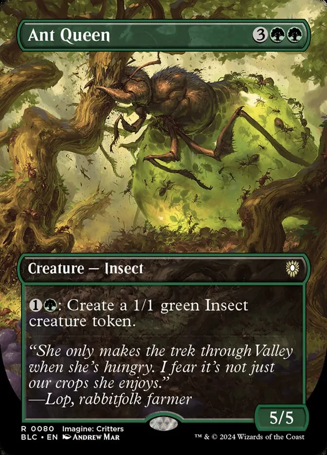 2024 Bloomburrow Commander Ant Queen rare #80 rare card image
