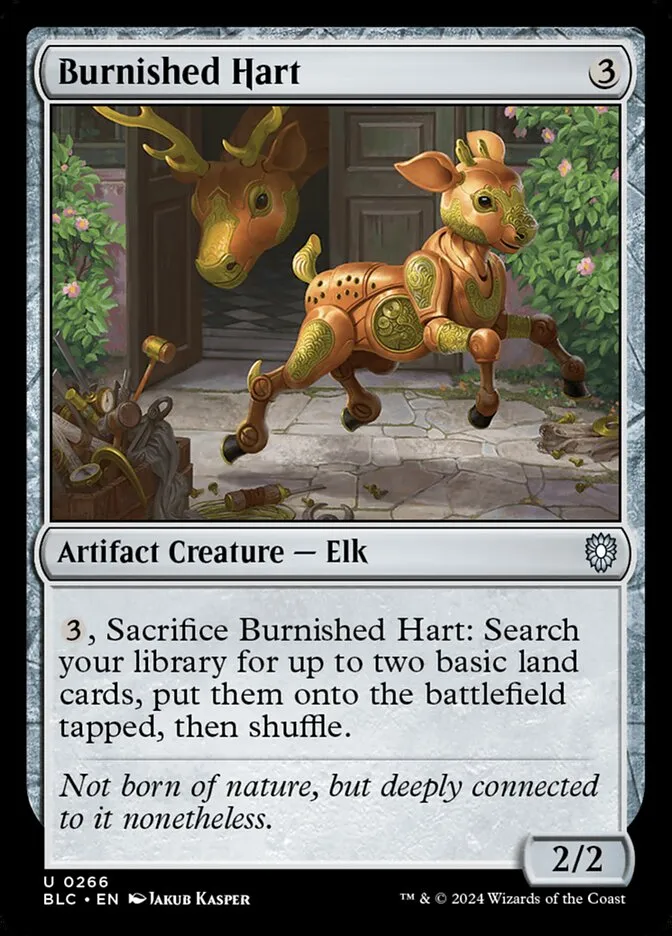 2024 Bloomburrow Commander Burnished Hart uncommon #266 uncommon card image