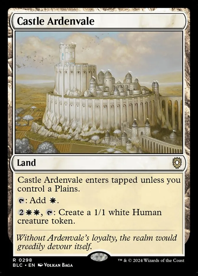 2024 Bloomburrow Commander Castle Ardenvale #298 rare card image