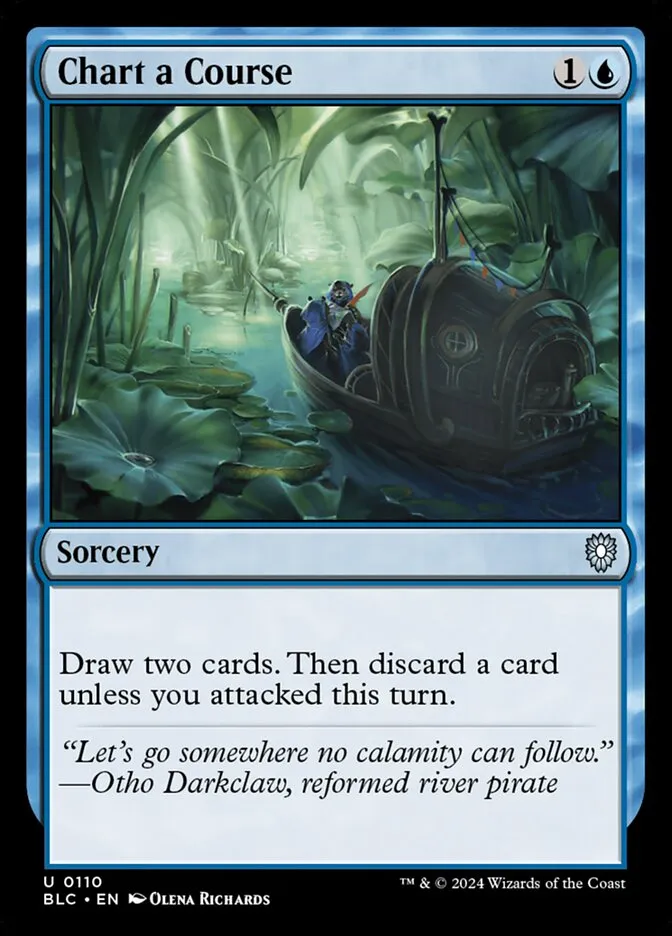 2024 Bloomburrow Commander Chart a Course uncommon #110 uncommon card image