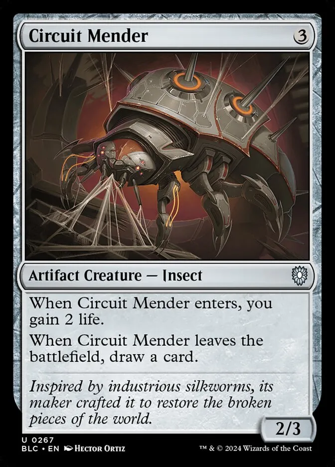 2024 Bloomburrow Commander Circuit Mender uncommon #267 uncommon card image
