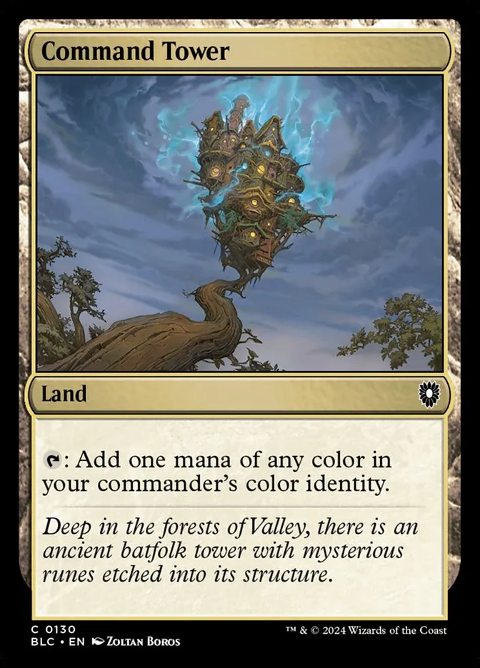 2024 Bloomburrow Commander Command Tower common #130 common card image