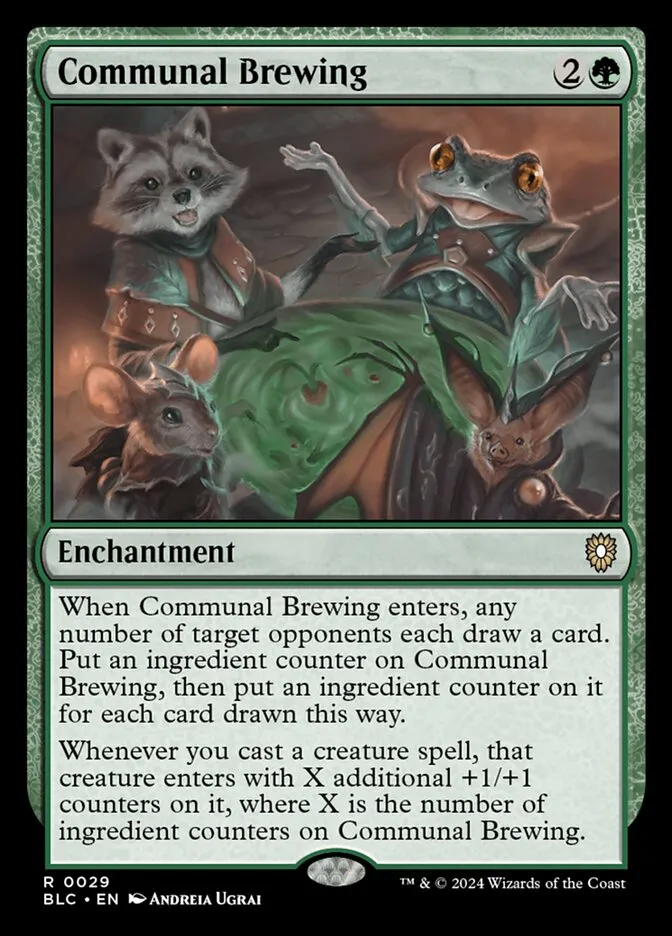 2024 Bloomburrow Commander Communal Brewing rare #29 rare card image