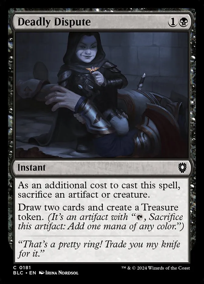 2024 Bloomburrow Commander Deadly Dispute common #181 common card image