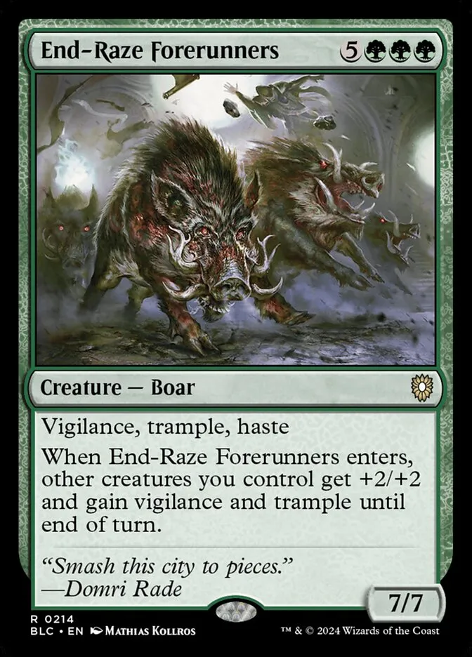 2024 Bloomburrow Commander End-Raze Forerunners #214 rare card image