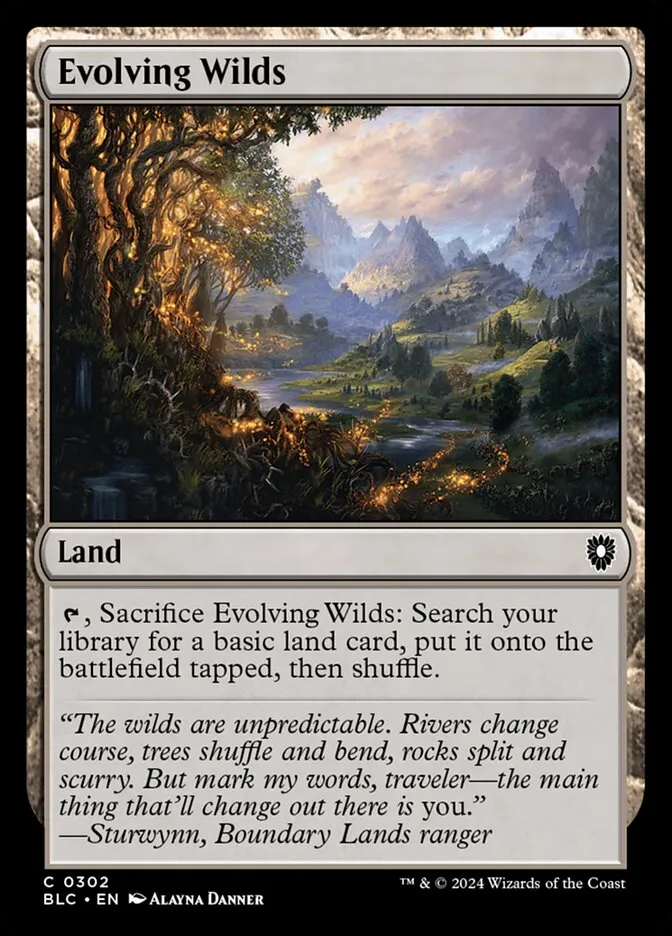 2024 Bloomburrow Commander Evolving Wilds common #302 common card image