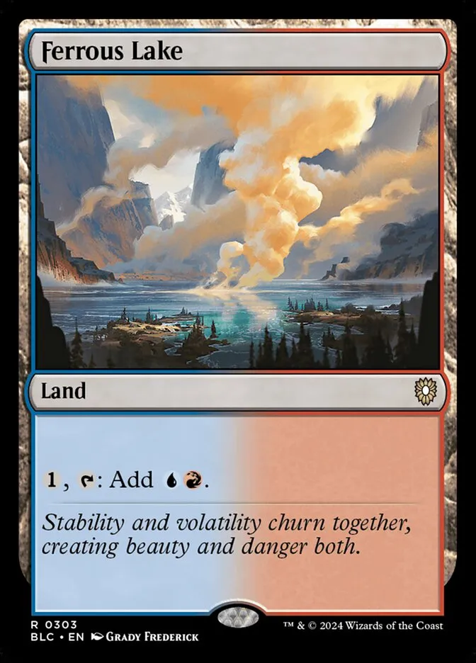 2024 Bloomburrow Commander Ferrous Lake #303 rare card image