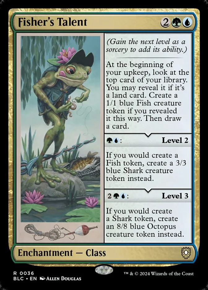 2024 Bloomburrow Commander Fisher's Talent rare #36 rare card image