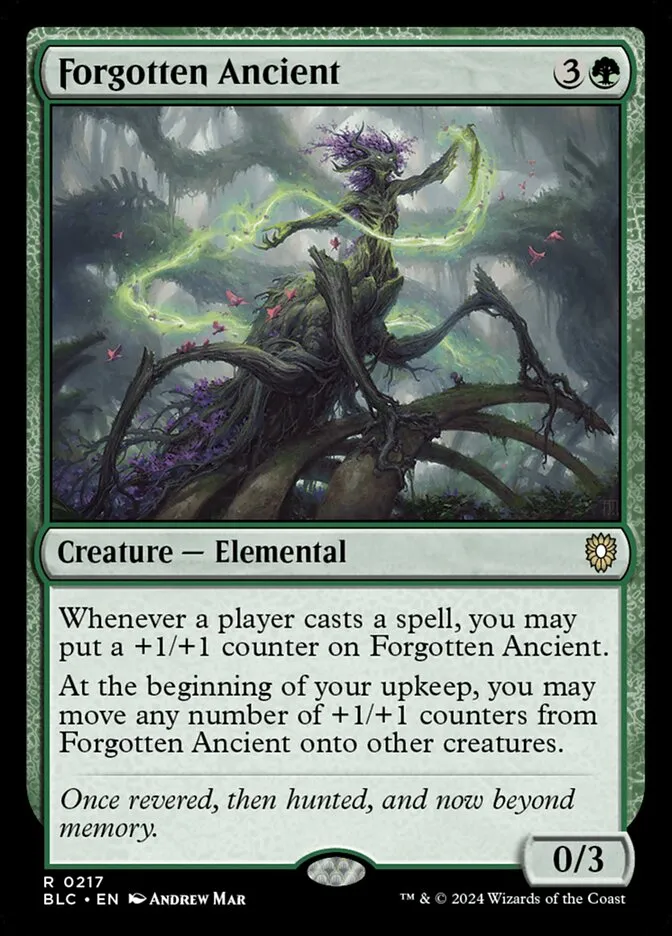 2024 Bloomburrow Commander Forgotten Ancient #217 rare card image