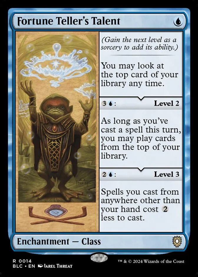 2024 Bloomburrow Commander Fortune Teller's Talent rare #14 rare card image