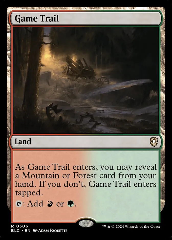 2024 Bloomburrow Commander Game Trail #306 rare card image