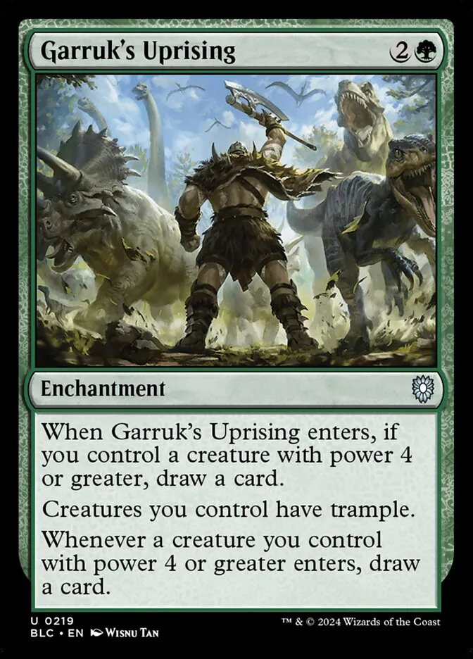 2024 Bloomburrow Commander Garruk's Uprising uncommon #219 uncommon card image