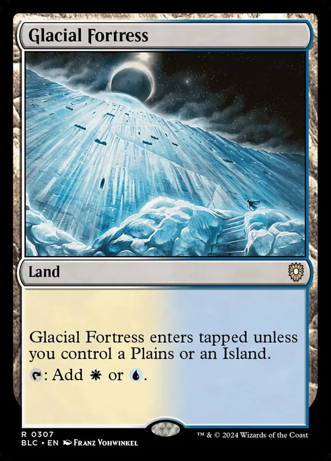 2024 Bloomburrow Commander Glacial Fortress #307 rare card image