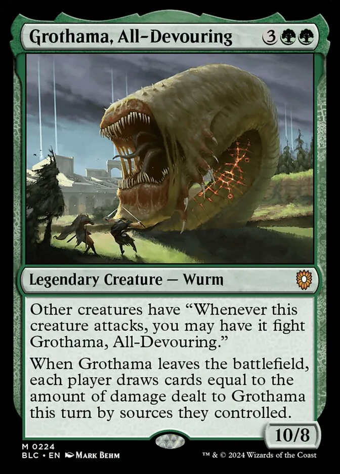 2024 Bloomburrow Commander Grothama, All-Devouring mythic #224 mythic card image
