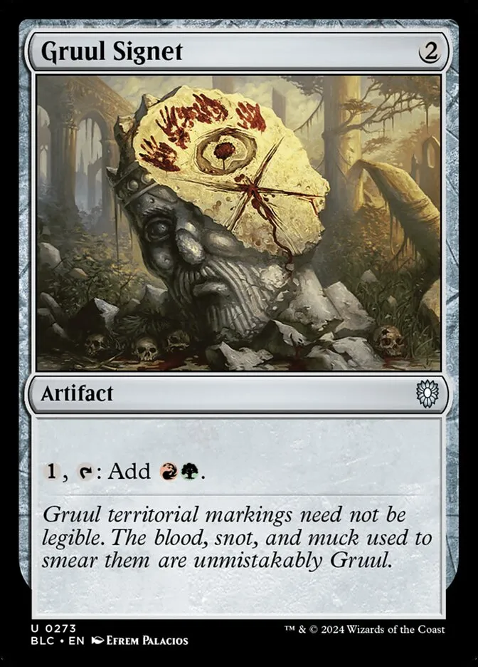 2024 Bloomburrow Commander Gruul Signet uncommon #273 uncommon card image