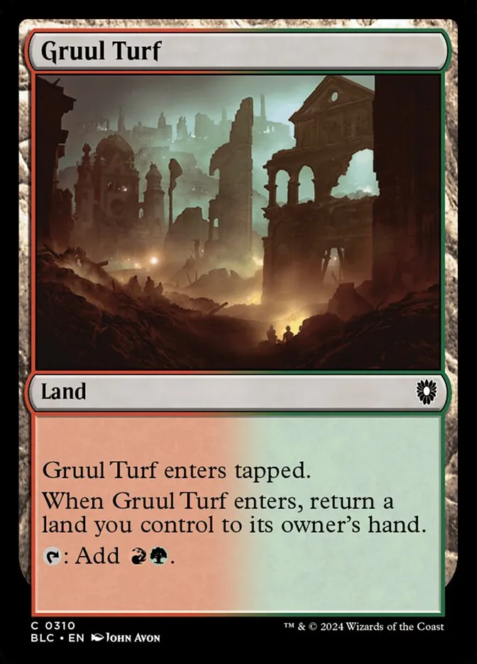 2024 Bloomburrow Commander Gruul Turf common #310 common card image