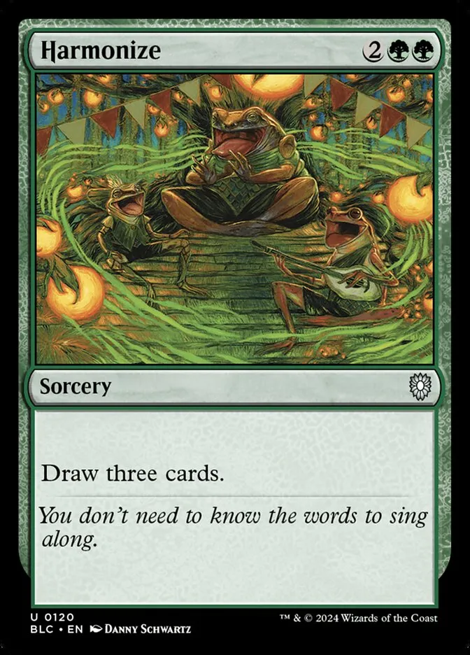 2024 Bloomburrow Commander Harmonize uncommon #120 uncommon card image