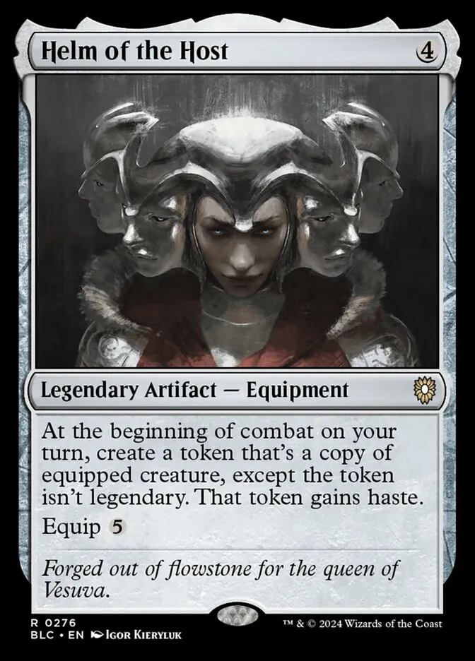 2024 Bloomburrow Commander Helm of the Host #276 rare card image
