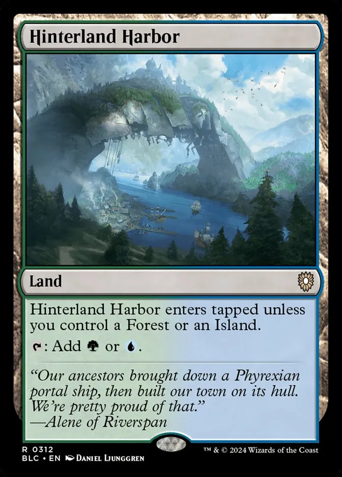 2024 Bloomburrow Commander Hinterland Harbor #312 rare card image