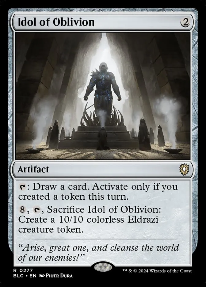 2024 Bloomburrow Commander Idol of Oblivion #277 rare card image