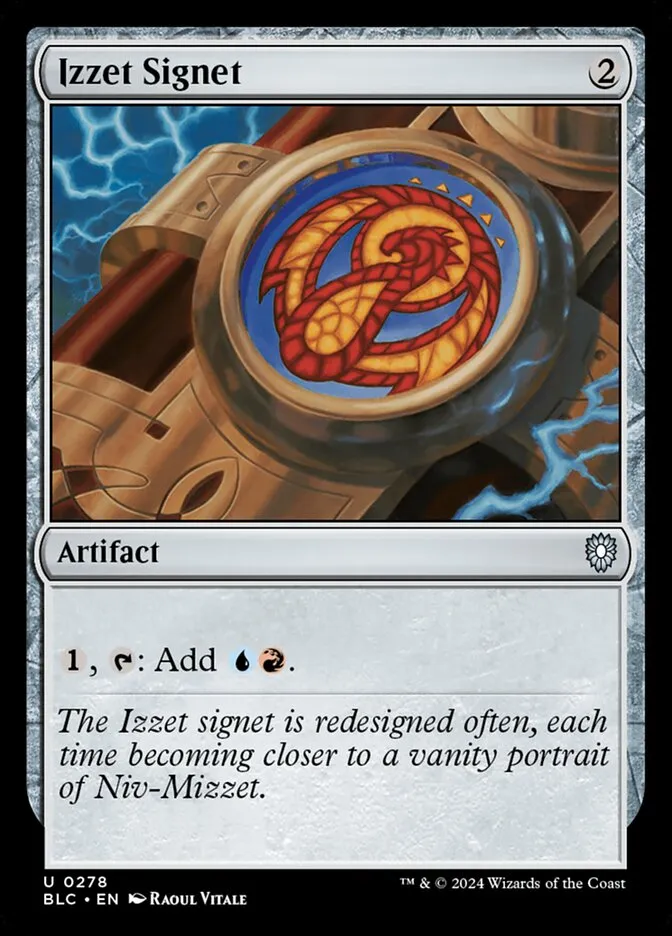 2024 Bloomburrow Commander Izzet Signet uncommon #278 uncommon card image