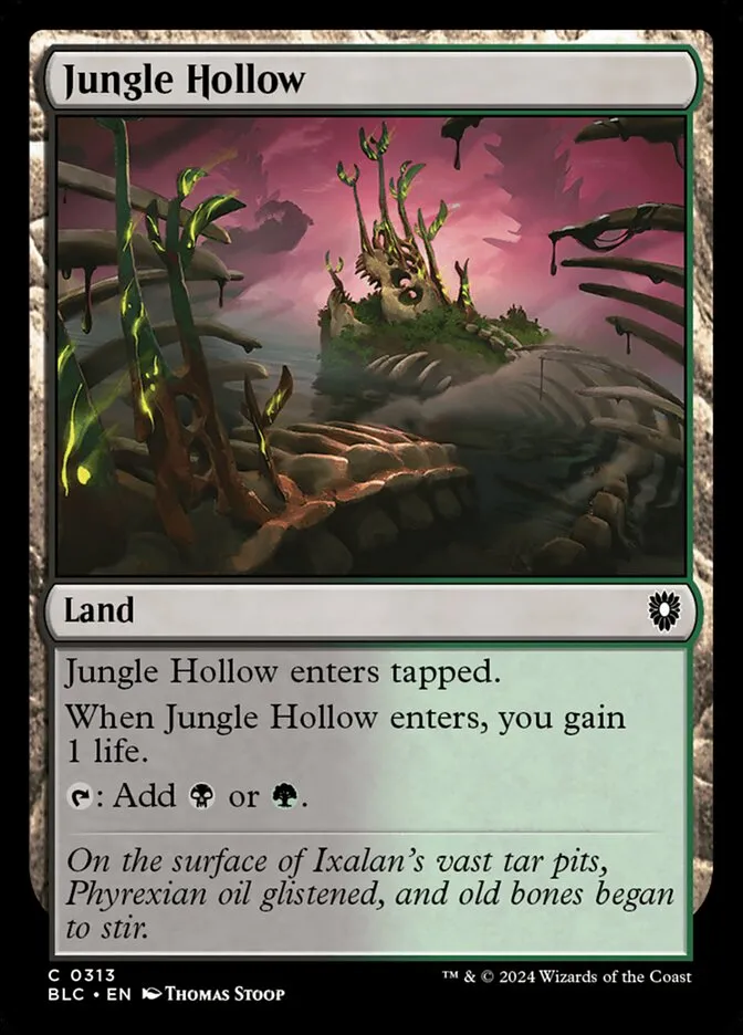 2024 Bloomburrow Commander Jungle Hollow common #313 common card image