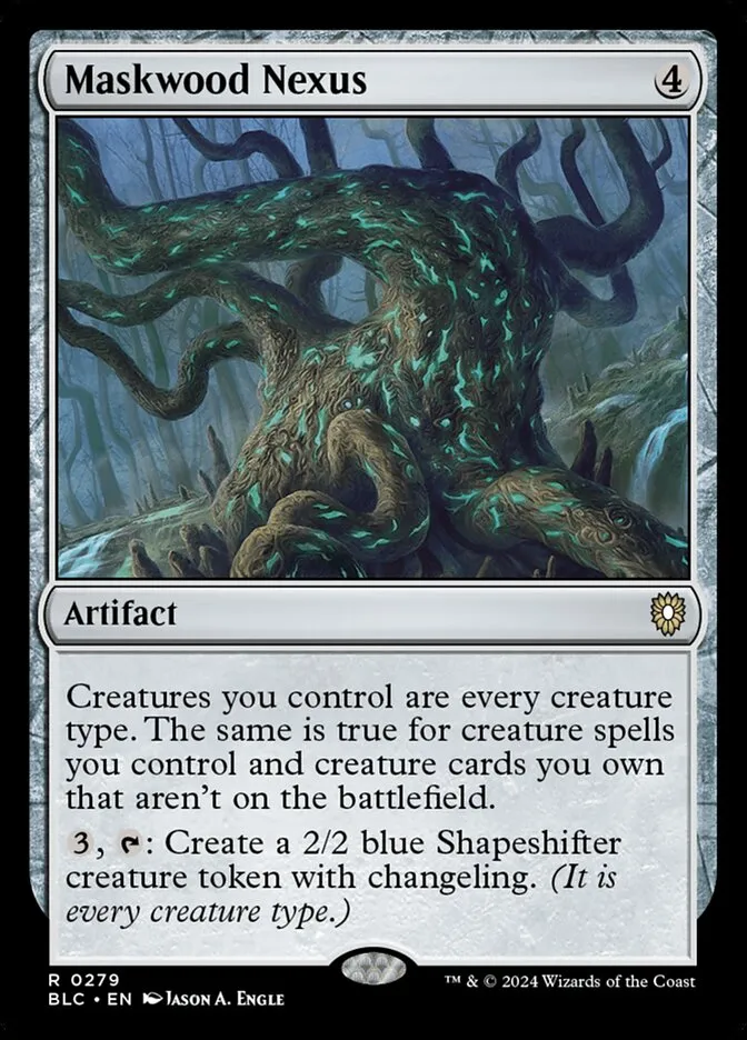 2024 Bloomburrow Commander Maskwood Nexus #279 rare card image