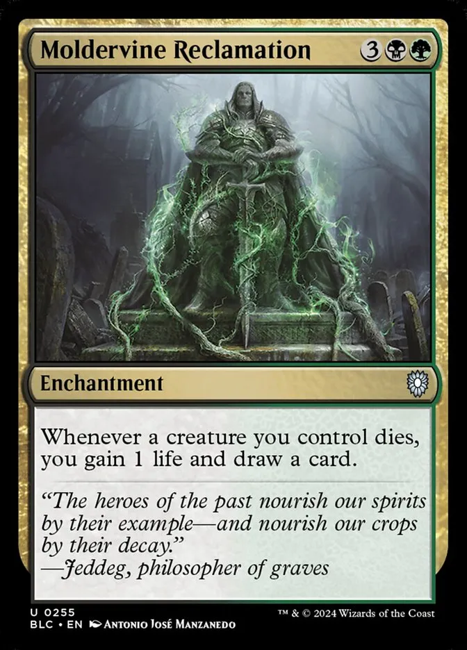 2024 Bloomburrow Commander Moldervine Reclamation uncommon #255 uncommon card image
