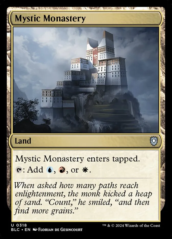2024 Bloomburrow Commander Mystic Monastery uncommon #318 uncommon card image